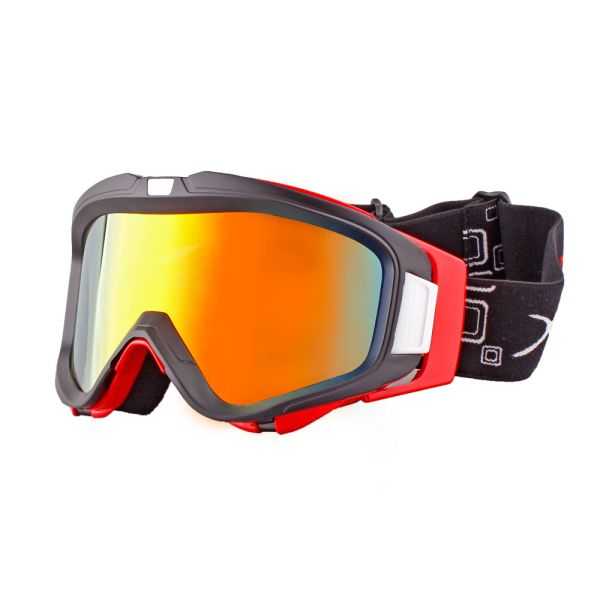 Womens Reflective Snow Goggles Fashion Design Green Color Lightweignt Adjustable