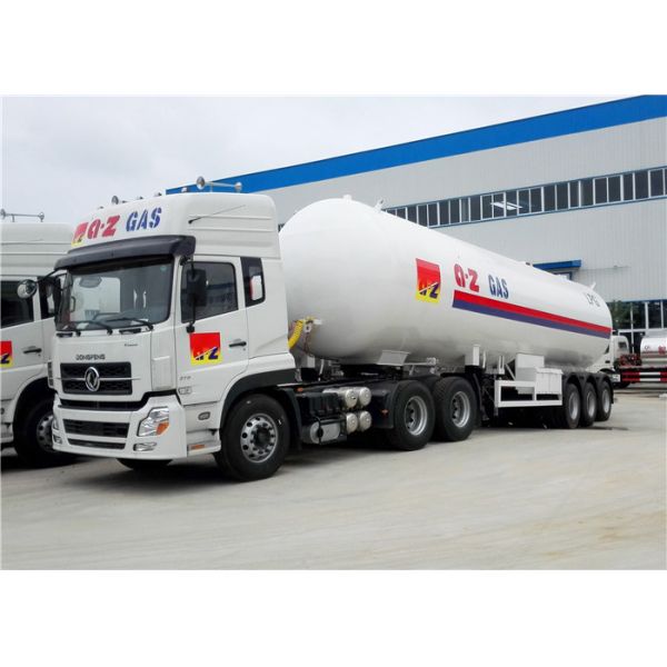 3 Axle 50000 L LPG Tank Semi Trailer 50M3 25T 56M3 Volume Customized ISO 9001 Approved