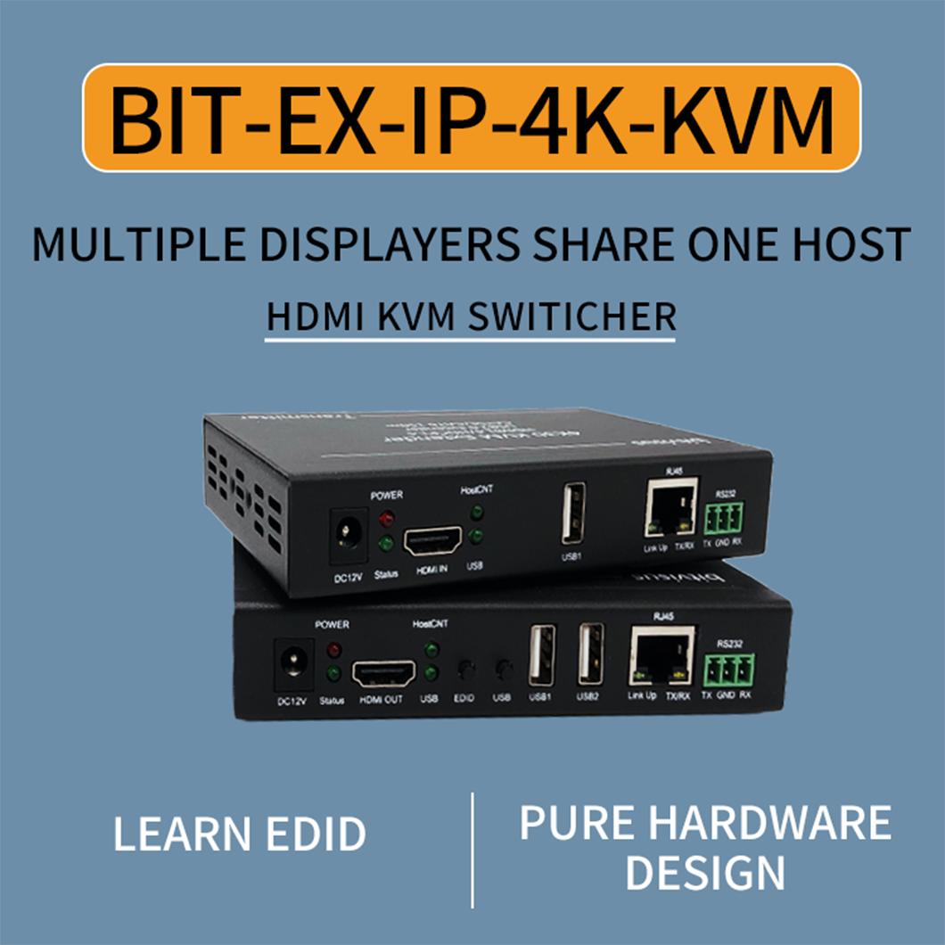 4K30Hz Video Wall Controller with 100m Transmission and USB-KVM Function for Multi-Channel HDMI KVM Extender