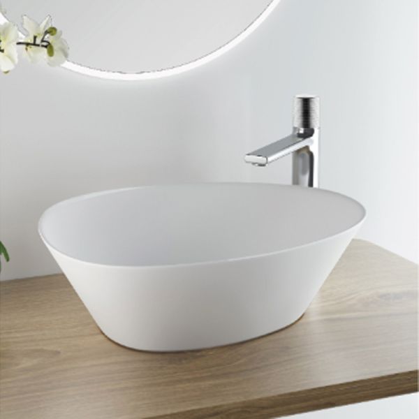 Незаконный овальный таз столешницы Bathroom отсутствие Faucet отсутствие Drainer