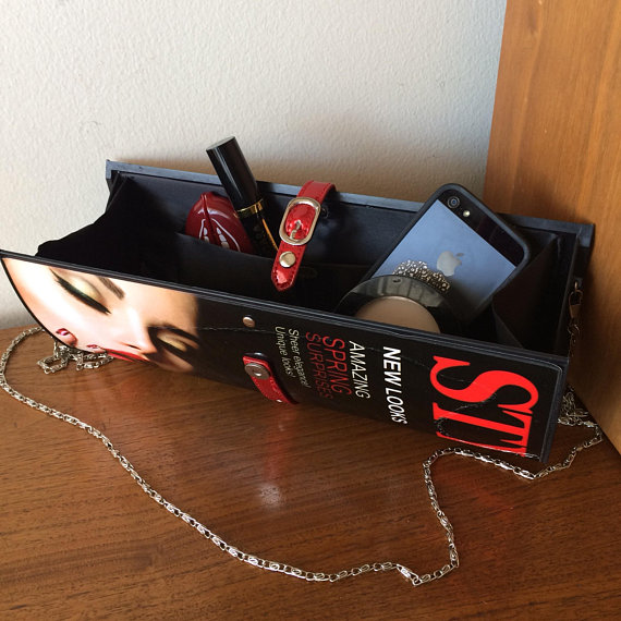 Magazine Purse 80’s Stylish Accessories Magazine Beauty Model Clutch or Over the Shoulder