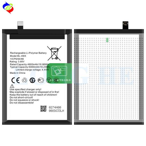 5000mAh BL-49iX Bateria OEM para Infinix Smart HD 2021 100% ciclo zero e compatível