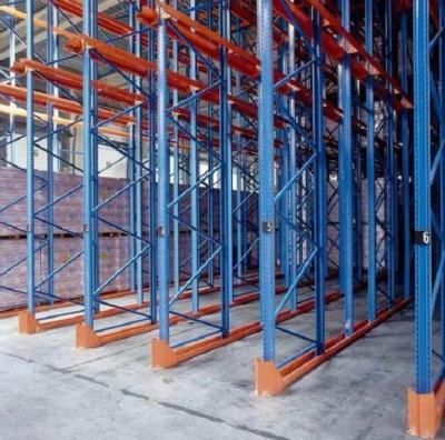 Cold Storage Warehouse Drive In Racking Logistics Pallet Rack Rust Resistant 2-7 Levels
