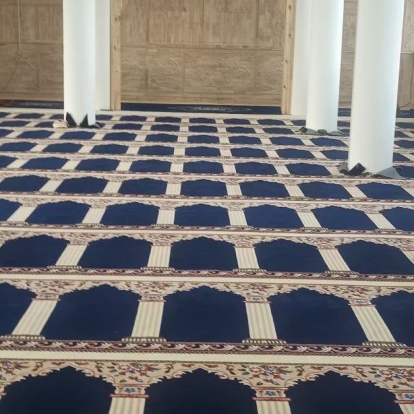 8mm Pile Height Non-Slip Mosque Carpet Roll in Design for Pakistan Mosque