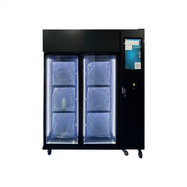 32 Inch Touchscreen Flower Vending Machine with 14 Customizable Lockers and Adjustable Refrigeration