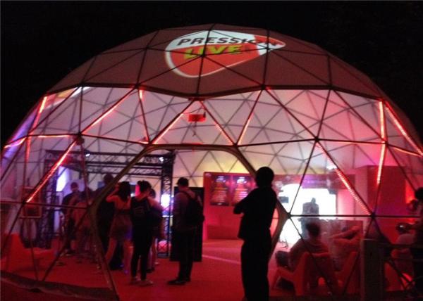 Steel Structure Large Geodesic Dome Tent Marquee Tent For Trade Show