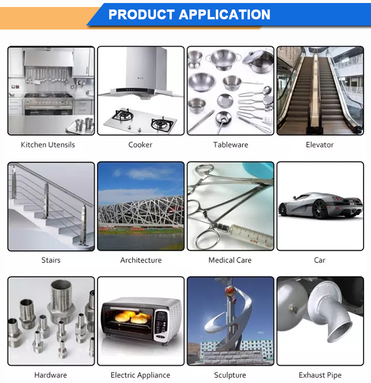 AiSi Mirror Polished Welded Stainless Steel Tube Pipe ASTM A249 A269 A270 A312 A554 SUS 304 304L 316 316L 309S Bending Cutting