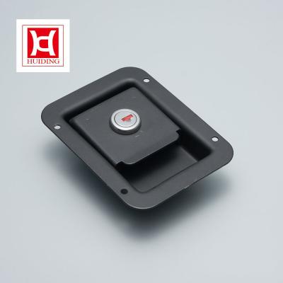 Stainless Steel Flush Mount Single Point Paddle Latch Black Rv Door Panel Lock
