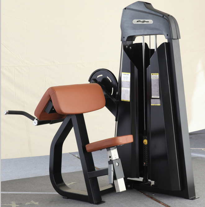 Commercial Medium Loader Indoor Camber Curl with 80kg Weight Stacks 1380*930*1580