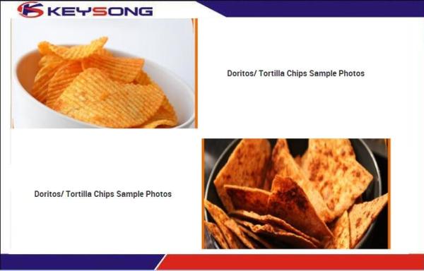 Fully Automatic Doritos Making Machine , Tortilla Chip Machine 1.5 Years Warranty