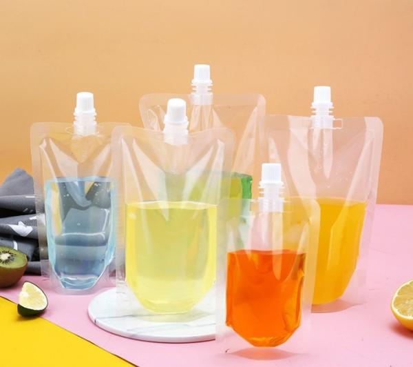 Top quality storage plastic liquid milk /milk powder bags with spout
