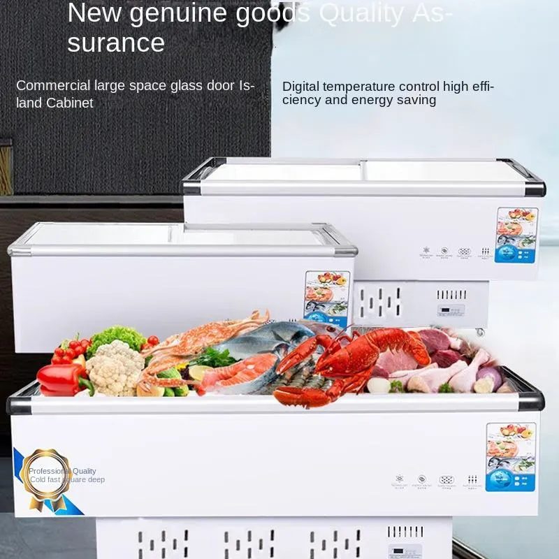 Supermarket Wholesale Commercial Combination Island Freezer Chest Refrigeration Equipment Freezers