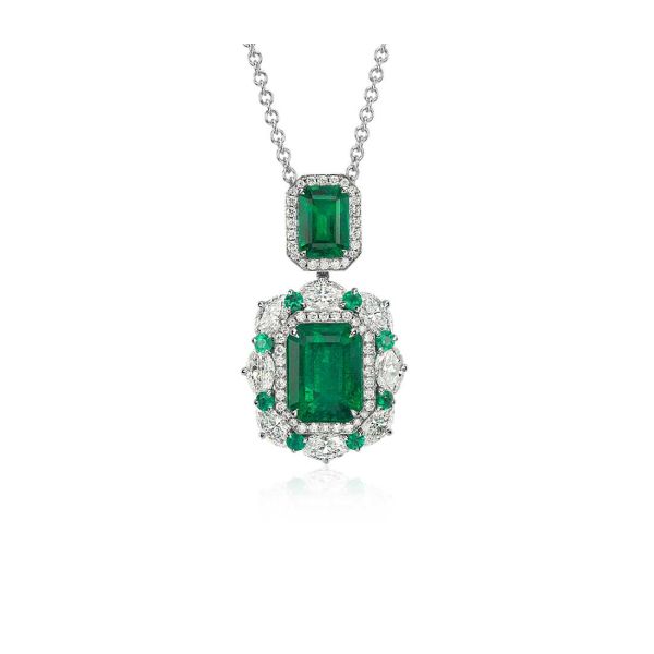 925 Sterling Silver Dubai Engagement Women's Earrings with Brazilian Emerald Gemstone