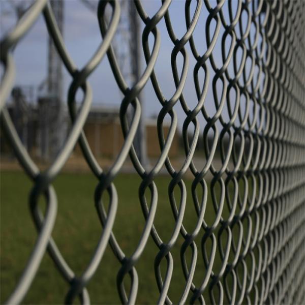 Chain Link Fence Security Barrier Fence Galvanized Wire Mesh Fence