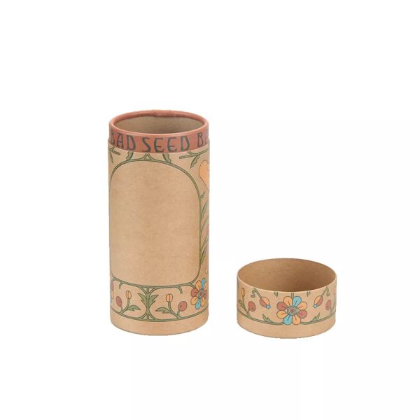 Custom Logo Printing Kraft Paper Tube for Coffee Tea Packaging