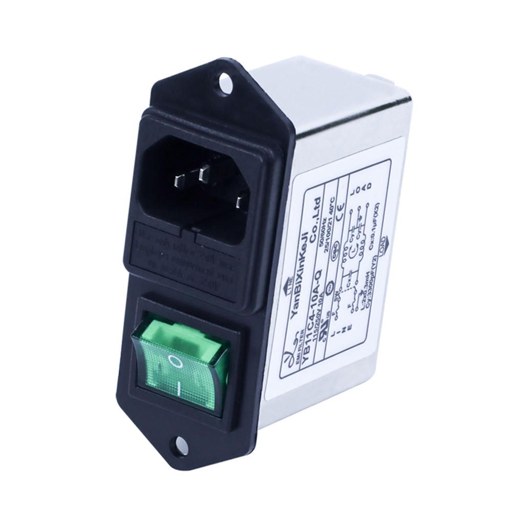 Emi гнезда IEC 6A 10A фильтрует низкопроходный фильтр одиночной фазы