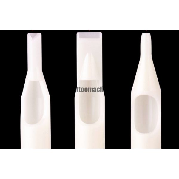 Pre Sterile Disposable Tattoo Tips Medical Grade PE Material White Color RT/FT/DT Type