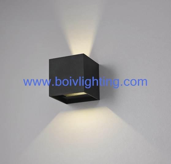 Aluminum Cube Wall Lamos Can Make Outdoor And  Indoor 3W+3W Black Or White Color