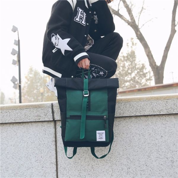 Schoolbag female middle school students Korean version of big backpack Japanese backpack academic business bag