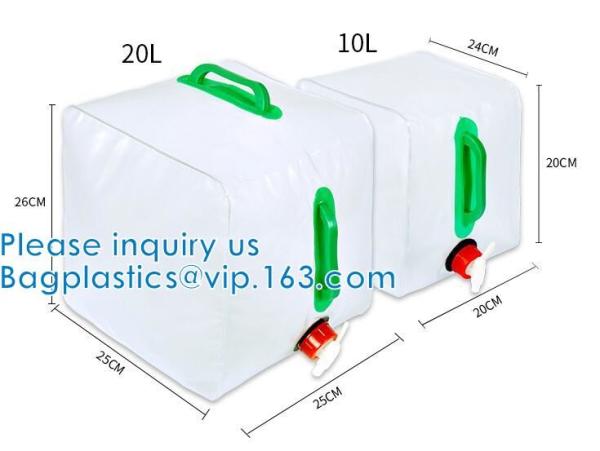 Water Container With Spigot, Storage Carrier Jug, Hiking Backpack, Survival Kit, Water Canteen