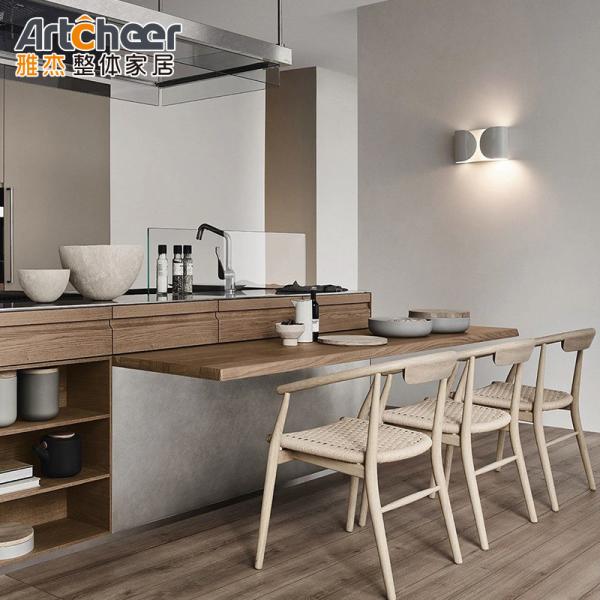 Armário de cozinha de estilo moderno com acessórios de caixa de arroz