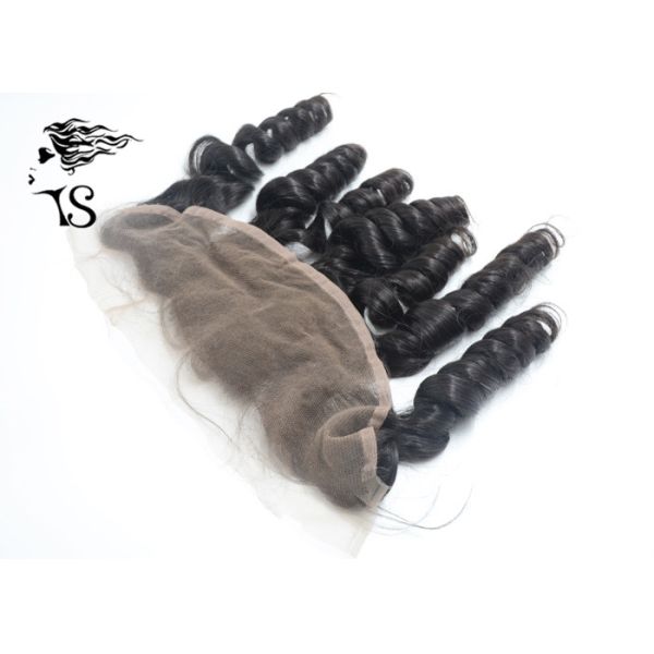 French Curly Brazilian Hair Lace Front Closure Ear To Ear 13x4 Hand Crafted Hairpieces