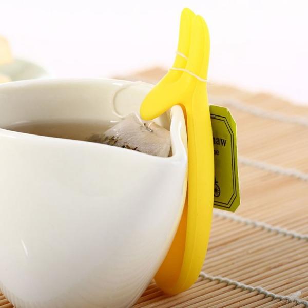 Holder Cute High Quality Silicone Cup Hanging Tool Gift Coffee Tea Spoon Holder Food Grade Silicone Rabbit Tea Bag