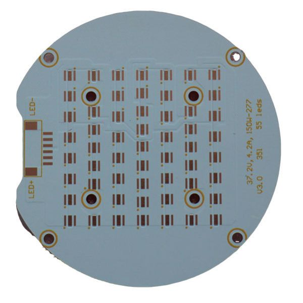 Aluminum LED PCB with 1-3oz Copper Thickness 0.8-1.6mm Board Thickness and 0.2mm Min. Hole Size LED Circuit Board