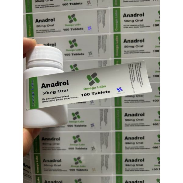 Anavar 50mg Tablets Oral 50mg white pvc materail Plastic Bottles Labels
