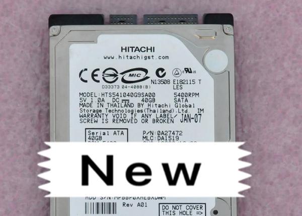 HTS541040G9SA00 40G Hitachi Hard Disk SATA 2.5 Inch Serial Port 1 Year Warranty