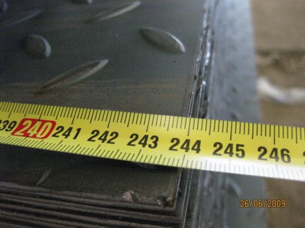 2348mm SPHC / ASTM A36 / SAE 1006 Hot Rolled Checkered Steel Plate, 1.5 - 40.0MM Thickness