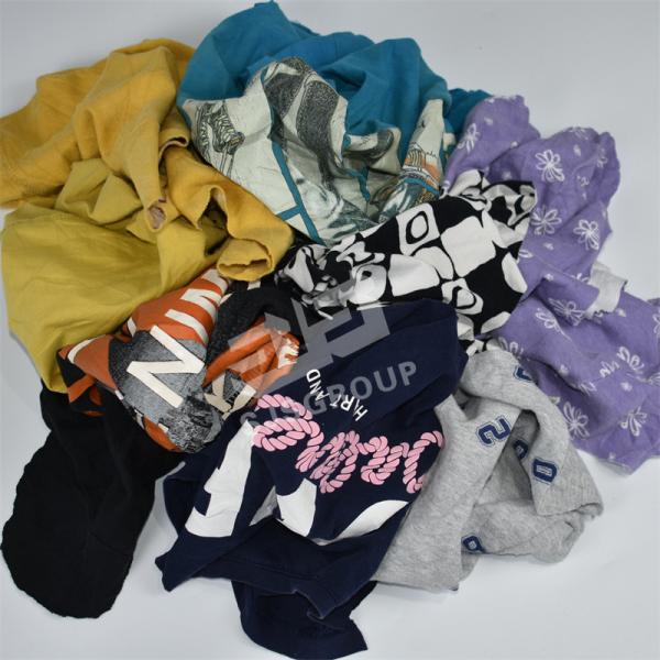 Australia colored t-shirt wiping rags Industrial 10kg bales 100% cotton T-shirt Rags for mechanical workshops