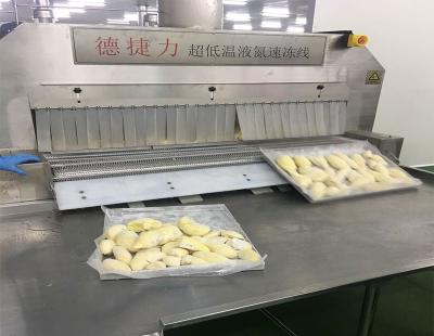 DJL China fez a máquina da transformação de produtos alimentares do congelador o congelador de aço inoxidável do túnel da correia IQF