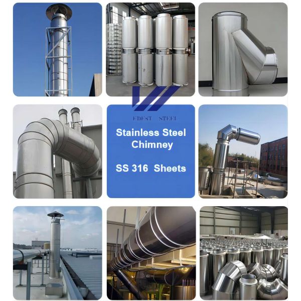 Making Stainless Steel Chimney 316 Stainless Sheet Thinner Chimney SS 316 Sheet