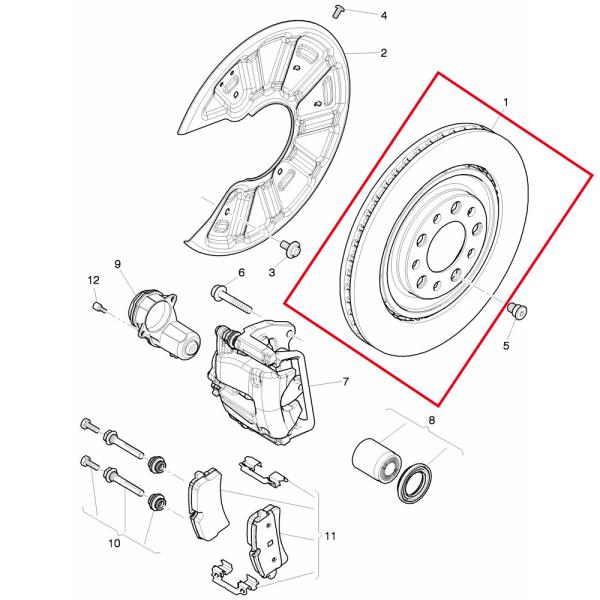 For Bentley Mulsanne 2011-2020 Rear Brake Rotors x2 OEM 3Y0615601A
