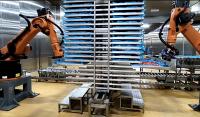 Le robot industriel de palettisation fournit une solution unique