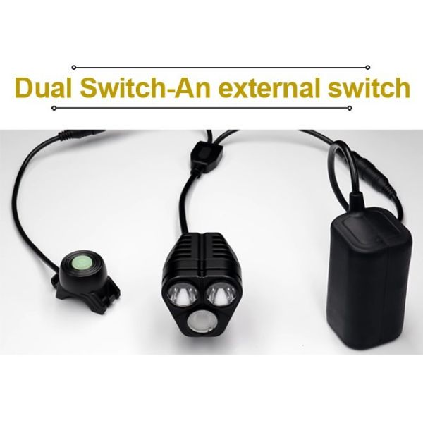 Водостойкие 3000 люменов велосипед электрофонарь СИД с внешним переключателем легким для установки