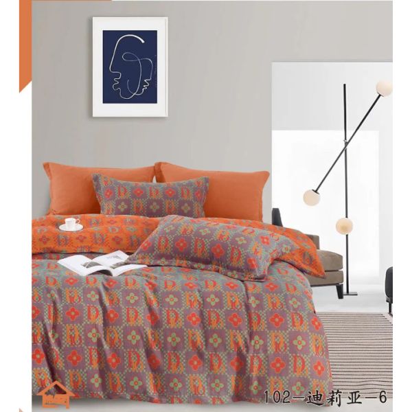 反応性繊維で染められた綿 ジャックワード床物セット 装着シート