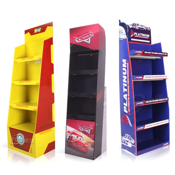 Retail Box Shelving Custom Logo Funko Pop Cardboard Display Stand Floor Display Racks
