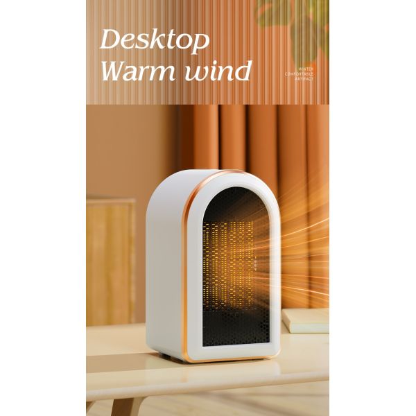 English Operating Language Desktop Electric Room Heater 1200W PTC Portable Fan Heater