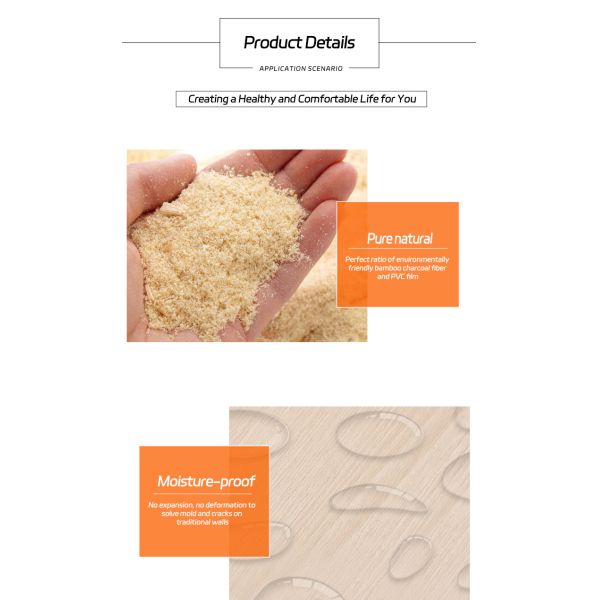 Пламя - retardant водоустойчивые панели внутренней стены волокна толщины 8mm бамбуковые