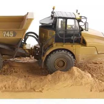 DM 1:50 Scale Articulated Truck Weathered Dump Truck Model 85704 Diecast Collectible