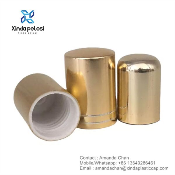 Золото Серебро Черный Хороший Парфюмерная крышка Парфюмерная бутылка Круглая верхняя крышка Алюминиевая