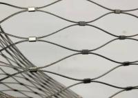 Cuadrícula de cuerdas de acero inoxidable de zoológico 7*7 Cuadrícula de cable de ferrule verde