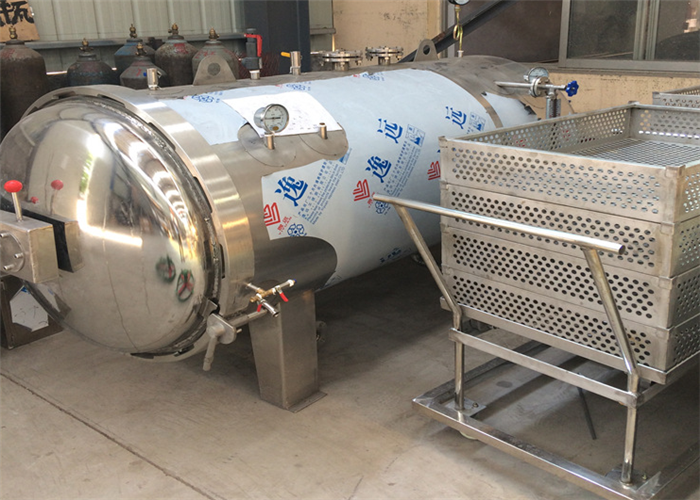 380V Fish Canning Equipment , Fish Processing Equipment Canned Fish Sterilization Pot