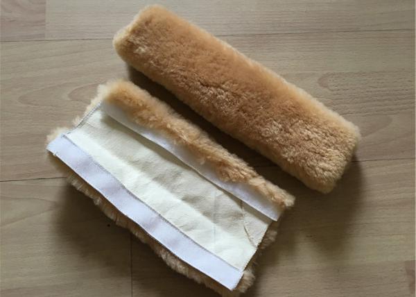 Alça macia longa do estofamento do cinto de segurança de lãs com fechamento de Velcro/tamanho feito sob encomenda