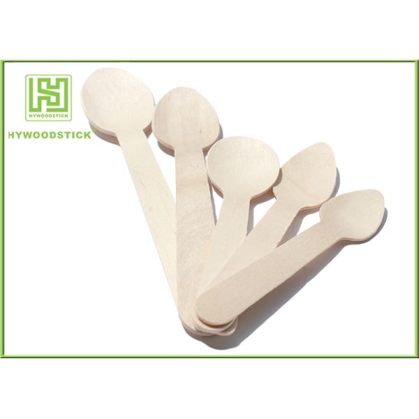 Wooden Dinner Spoons Eco Friendly Cutlery For Restaurant , Customized Logo