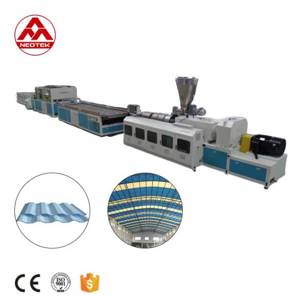 380V 50hz Voltage PVC Hollow Sheet Extrusion Line with 156 1 Screw L/D Ratio Design