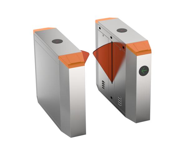Speed Barrier Glass Turnstile Gate Acrylic Baffle 20W For Office