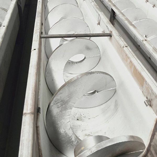 Stainless Steel Heat Resistant Shaftless Screw Auger Conveyor Customized for Dyeing Sewage Treatment